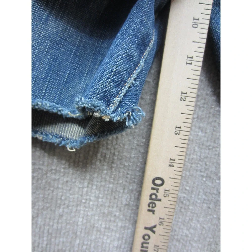 Vintage Abercrombie & Fitch Cut Off Jean Shorts Mens Blue Denim Lot D0257 34